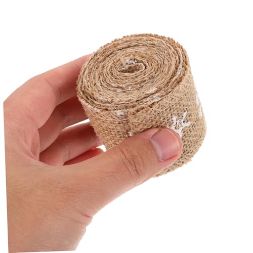Housoutil 5 Stück Teiliges Geschenkband Weihnachten Rustikales Weihnachts Geschenkbänder Bedrucktes Juteband mit Schneeflockenmuster zum Basteln und Verpacken Festliche Dekoration Housoutil 5 Stück Teiliges Geschenkband Weihnachten Rustikales Weihnachts Geschenkbänder Bedrucktes Juteband mit Schneeflockenmuster zum Basteln und Verpacken Festliche Dekoration von Housoutil