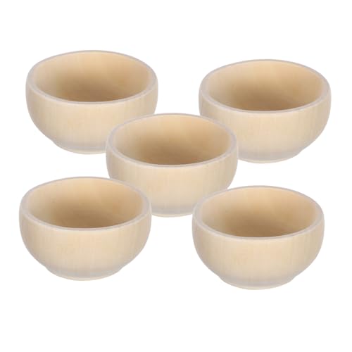 Housoutil 5 Stück Teiliges Kleine Unbehandelte Holzschalen Glatte Mini Schalen zum Basteln DIY Holzschalen für Dekoration Tisch und Partyaccessoires Vielseitig für Malen und Handwerk Housoutil 5 Stück Teiliges Kleine Unbehandelte Holzschalen Glatte Mini Schalen zum Basteln DIY Holzschalen für Dekoration Tisch und Partyaccessoires Vielseitig für Malen und Handwerk von Housoutil