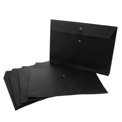 Housoutil 5 Stück Teiliges Kraftpapier Dokumentenumschläge mit Schnurverschluss Robuste Aktenordner für Büro Meetings und Geschäftsreisen Vielseitig Einsetzbar für Wichtige Unterlagen Housoutil 5 Stück Teiliges Kraftpapier Dokumentenumschläge mit Schnurverschluss Robuste Aktenordner für Büro Meetings und Geschäftsreisen Vielseitig Einsetzbar für Wichtige Unterlagen von Housoutil