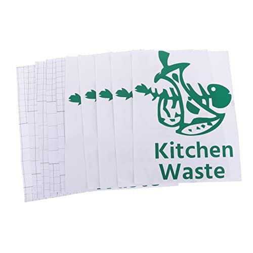 Housoutil 5 Stück Teiliges Mülltrennung Aufkleber Selbstklebende Etiketten für Abfallbehälter Wiederverwendbare Wasserfeste Sticker zur Müllsortierung und Recycling Umweltfreundliche Lösung von Housoutil