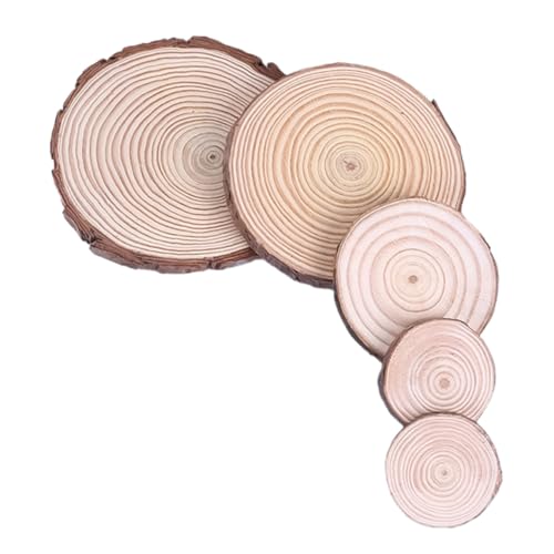 Housoutil 5 Stück Teiliges Natürliche Runde Holzscheiben aus Kiefer Vielseitige Unvollendete Holzkreise für DIY Basteln Weihnachtsdekoration Fotohintergrund und Wohnraumgestaltung Housoutil 5 Stück Teiliges Natürliche Runde Holzscheiben aus Kiefer Vielseitige Unvollendete Holzkreise für DIY Basteln Weihnachtsdekoration Fotohintergrund und Wohnraumgestaltung von Housoutil
