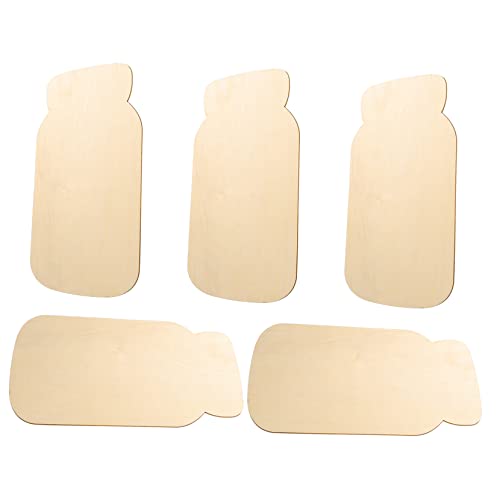 Housoutil 5 Stück Unbehandelte Holzschnittformen Jar Form für Diy Bastelprojekte Holzstücke für Kreative Dekorationen bei Festen und Anlässen Housoutil 5 Stück Unbehandelte Holzschnittformen Jar Form für Diy Bastelprojekte Holzstücke für Kreative Dekorationen bei Festen und Anlässen von Housoutil
