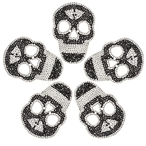 Housoutil 5 Stück heiße Diamantaufkleber des Schädels Zurück Flicken nähen Kostüm aufkleber sticker Multifunktions-Patch- Aufnäher mit -Stickerei Harz Black Housoutil 5 Stück heiße Diamantaufkleber des Schädels Zurück Flicken nähen Kostüm aufkleber sticker Multifunktions-Patch- Aufnäher mit -Stickerei Harz Black von Housoutil