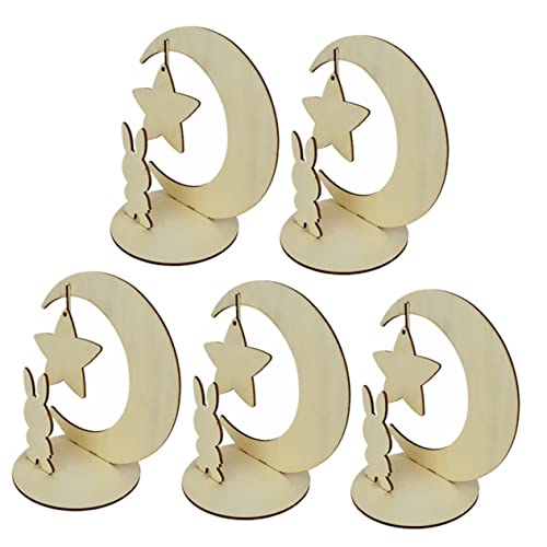 Housoutil 5 Teiliges Ornament Puzzle Für Hasenspielzeug Für 3D Modell Zusammenbauspielzeug 3D Puzzle Zusammenbauspielzeug 3D Puzzles Für 3D Kaninchenmodell DIY 3D Puzzles von Housoutil