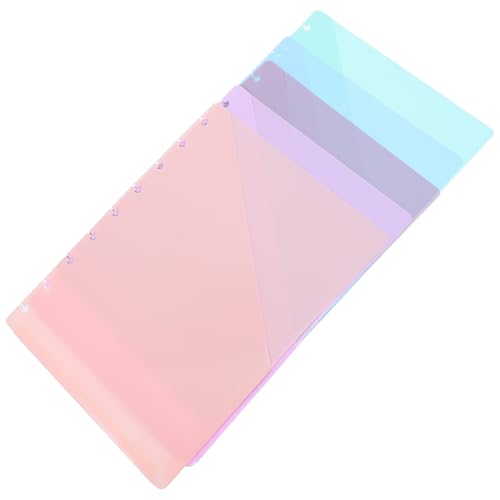 Housoutil 5-teiliges farbiges Ordner-Trenner-Set mit Taschen, Ringordner, Organizer für Schule, Büro und Zuhause, Planer, Seitenteiler für verbesserte Dokumentenverwaltung Housoutil 5-teiliges farbiges Ordner-Trenner-Set mit Taschen, Ringordner, Organizer für Schule, Büro und Zuhause, Planer, Seitenteiler für verbesserte Dokumentenverwaltung von Housoutil