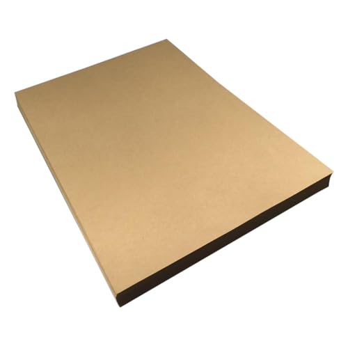 Housoutil 50 Blatt Blanko Vintage Kraftpapier M² Retro Briefpapier für Schreiben Kalligraphie DIY und Bastelprojekte Unbedruckt Braunes Tonpapier für Briefsets und Kreative Nutzung von Housoutil