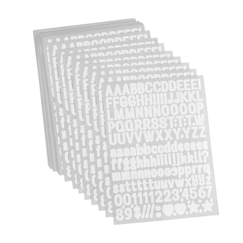 Housoutil 50 Blatt Buchstaben Patch Zum Aufdrücken Klebebuchstaben Für Stoff Selbstklebende Buchstaben Für Stoff Kleine Buchstabenaufkleber Selbstklebende Stoffzahlen T Shirt von Housoutil