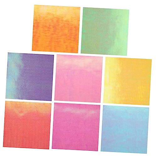 Housoutil 50 Blatt Faltpapier Glänzendes Origami Papier Verschiedenen Farben für Bastelprojekte Diy Kartenherstellung und Heimdekoration von Housoutil