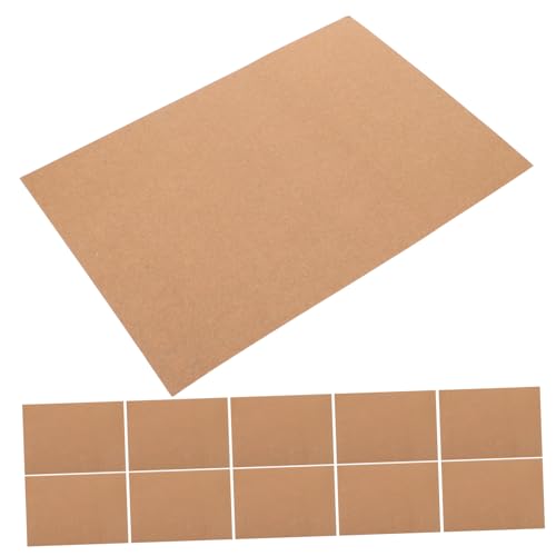 Housoutil 50 Blatt Kraftkarton Postkartenpapier für Drucker flacher Karton für den Versand leere Postkarten zum Versenden doppelseitiger Karton Pappeinlagen für Versandtaschen Khaki von Housoutil
