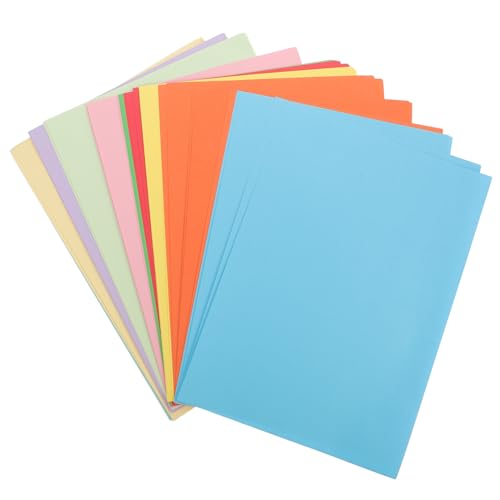 Housoutil 50 Blatt Origami Bastelpapier Farben für DIY Faltpapier zur Förderung der Fingerfertigkeit und Fantasie Buntes Malpapier für kreative Handarbeiten von Housoutil