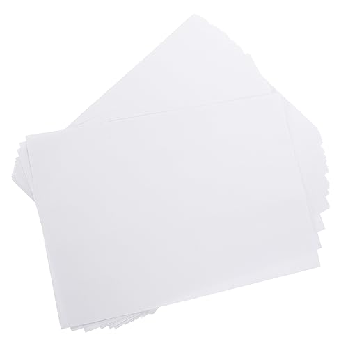 Housoutil 50 Blatt Selbstklebende Etiketten Adressetiketten Mailing Küchenetiketten Etikettenpapier Für Drucker Druckpapier Namensetikettenaufkleber Versandetiketten Weißes Schreibpapier von Housoutil