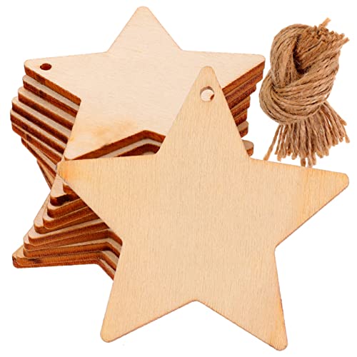 Housoutil 50 Sätze Fünfzackige Sternholzspäne Sternverzierungen Weihnachten unvollendet schmücken holzsterne preisschild Sternanhänger aus Holz Pentagrammförmige Holzscheiben Hanfseil Housoutil 50 Sätze Fünfzackige Sternholzspäne Sternverzierungen Weihnachten unvollendet schmücken holzsterne preisschild Sternanhänger aus Holz Pentagrammförmige Holzscheiben Hanfseil von Housoutil