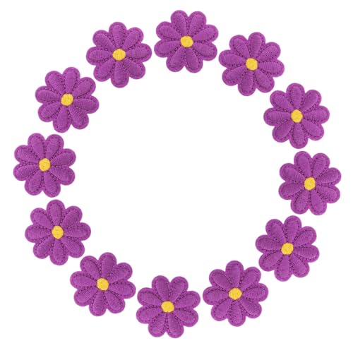 Housoutil 50 Stück DIY Hutdekoration Zum Aufbügeln Blumen Patches Zum Aufbügeln Stickpatches Blumen Kleidungspatches Bestickte Patches Für Kleidung Für Schuhe Zum von Housoutil