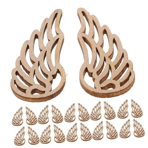 Housoutil 50 Stück Engelsflügel Holzscheiben Naturholz Flügelverzierungen für DIY Basteln ohne Rustikales Holz Handwerksmaterial für Kreative Dekorationen und Wohnaccessoires Housoutil 50 Stück Engelsflügel Holzscheiben Naturholz Flügelverzierungen für DIY Basteln ohne Rustikales Holz Handwerksmaterial für Kreative Dekorationen und Wohnaccessoires von Housoutil