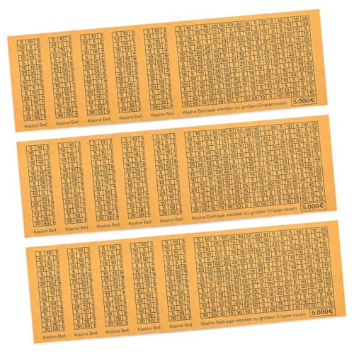 Housoutil 50 Stück Euro Sparaufkleber für Sparbüchsen und Geldboxen Beige Zahlenetiketten zum Budgetplanen und Sparziele Verfolgen Strapazierfähige DIY Sticker für Münzboxen Motivierende von Housoutil