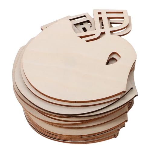 Housoutil 50 Stück Football Helm Holzscheiben Unbehandelte Blanko Holzstücke Glatt Poliert Für DIY Malen Sport Dekoration Fußball Thema Bastelprojekte Zuhause Party von Housoutil