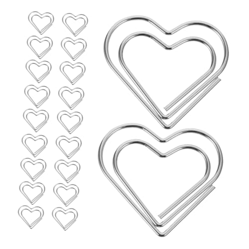 Housoutil 50 Stück Herzförmige Büroklammern Metall Rostfrei Kreative Dekorative Paperclips Lesezeichen für Büro Schule Organisation Notizen und Bastelbedarf Housoutil 50 Stück Herzförmige Büroklammern Metall Rostfrei Kreative Dekorative Paperclips Lesezeichen für Büro Schule Organisation Notizen und Bastelbedarf von Housoutil