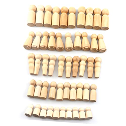 Housoutil 50 Stück Holz DIY Puppen Kreative Bastelideen für Figuren für Familie Holzfiguren zum Bemalen und Dekorieren Lernspielzeug für Zuhause und Bastelprojekte Housoutil 50 Stück Holz DIY Puppen Kreative Bastelideen für Figuren für Familie Holzfiguren zum Bemalen und Dekorieren Lernspielzeug für Zuhause und Bastelprojekte von Housoutil