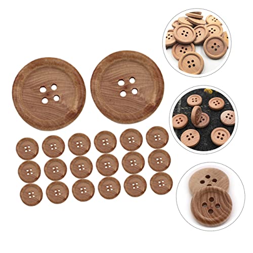 Housoutil 50 Stück Holzknöpfe Rund Langlebige Dekorative Nähknöpfe Naturholz Design Kreative und Praktische Kleidungsknöpfe für Jacken Pullover DIY Bastelprojekte Zufällige Zufällige Farbe Housoutil 50 Stück Holzknöpfe Rund Langlebige Dekorative Nähknöpfe Naturholz Design Kreative und Praktische Kleidungsknöpfe für Jacken Pullover DIY Bastelprojekte Zufällige Zufällige Farbe von Housoutil