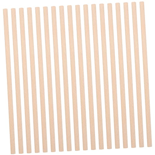 Housoutil 50 Stück Holzstock volumni kinderinstrumente musikinstrumente für Schlaginstrumente Rhythmus-Sticks natürlicher Holzstab Instrumentenzubehör hölzern Khaki von Housoutil