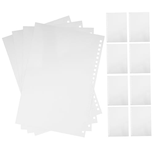 Housoutil 50 Stück Im Schreibtischkalender Leeres Blatt Leere Kalenderinnenseite Blanko-ordner-nachfüllung Seiten Auffüllen Notebook -nachfüllung Binder Notebook Weiß Papier von Housoutil