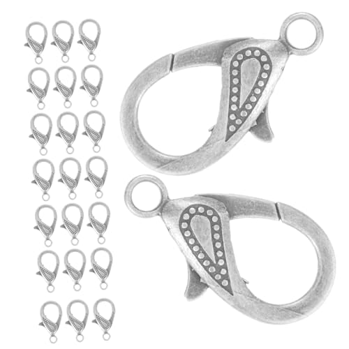 Housoutil 50 Stück Karabinerverschluss Für Armbänder Verschlüsse Niedlicher Karabinerhaken Schlüssel Karabinerverschluss Halskette Mit Halskettenverschluss Strass Karabinerverschluss von Housoutil