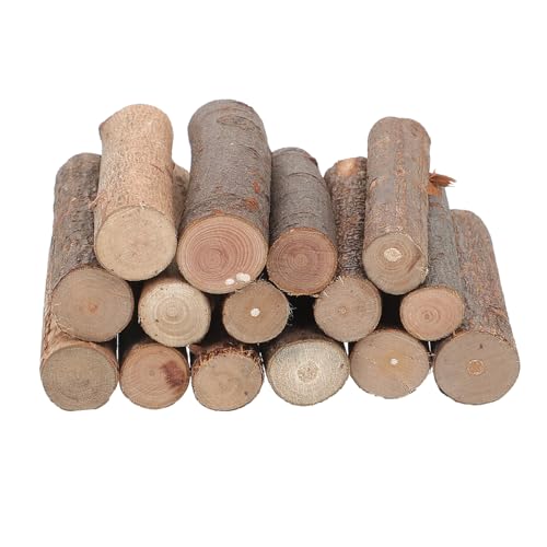 Housoutil 50 Stück Kleine Natürliche Holzstäbchen Handgefertigte Diy Fotorequisiten und für Bastelarbeiten und Dekorationen von Housoutil