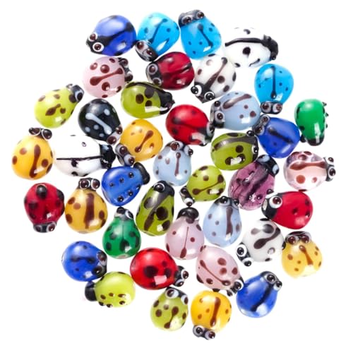 Housoutil 50 Stück Marienkäfer Glasperlen Klein Marienkäfer-anhänger Reiz Perlen Für Schmuckhersteller Marienkäfer Schmuck Runden Marienkäfer Lose Perle Groß Ohrringe Machen Diy-perlen Housoutil 50 Stück Marienkäfer Glasperlen Klein Marienkäfer-anhänger Reiz Perlen Für Schmuckhersteller Marienkäfer Schmuck Runden Marienkäfer Lose Perle Groß Ohrringe Machen Diy-perlen von Housoutil