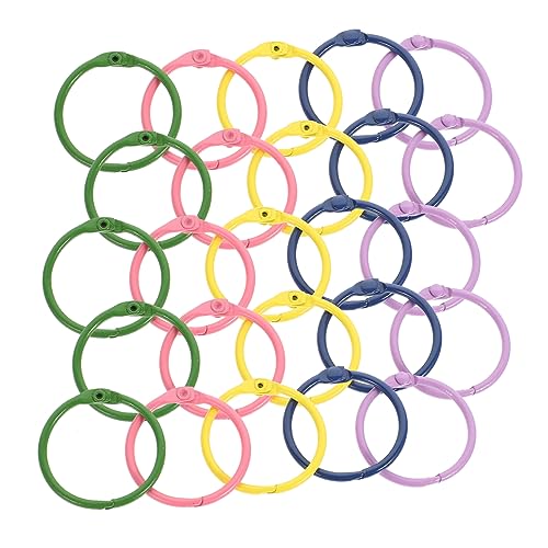 Housoutil 50 Stück Metall Binder Ringe Verschiedenen Farben Ringbuch Ringe für Scrapbook Bastelarbeiten Notizen Kalender und DIY Projekte Blau Grün Gelb Housoutil 50 Stück Metall Binder Ringe Verschiedenen Farben Ringbuch Ringe für Scrapbook Bastelarbeiten Notizen Kalender und DIY Projekte Blau Grün Gelb von Housoutil