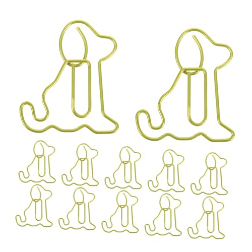 Housoutil 50 Stück Metall Büroklammern Hund Form Lesezeichen Kreative Papierklammern Sitzender Welpe Design Für Büro Schule Zuhause Organisieren Dokumente Housoutil 50 Stück Metall Büroklammern Hund Form Lesezeichen Kreative Papierklammern Sitzender Welpe Design Für Büro Schule Zuhause Organisieren Dokumente von Housoutil