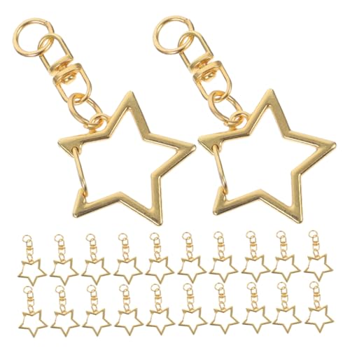 Housoutil 50 Stück Metall Stern Karabiner Schlüsselanhänger Clips Elektrobeschichtete Sternform Kleiner Drehbarer Karabinerhaken für DIY Schmuck Taschen Schlüsselbund Zubehör Langlebig und Housoutil 50 Stück Metall Stern Karabiner Schlüsselanhänger Clips Elektrobeschichtete Sternform Kleiner Drehbarer Karabinerhaken für DIY Schmuck Taschen Schlüsselbund Zubehör Langlebig und von Housoutil