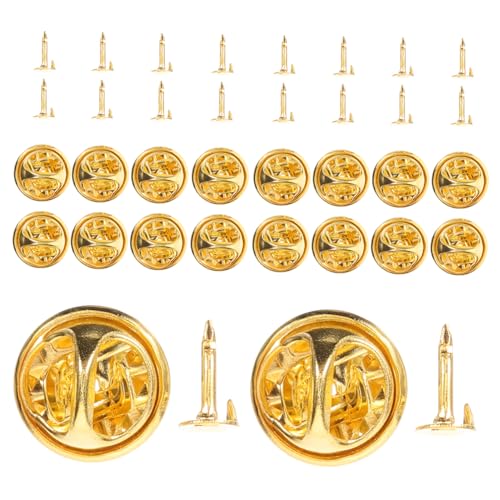 Housoutil 50 Stück Pferdebrosche Stiftrückenhalter Broschen-trägernadel Herstellung Stichworte Stiftverriegelung Zurück Abzeichen Stifte Zurück Diy Zubehör Pin-rückseite Golden Metall Housoutil 50 Stück Pferdebrosche Stiftrückenhalter Broschen-trägernadel Herstellung Stichworte Stiftverriegelung Zurück Abzeichen Stifte Zurück Diy Zubehör Pin-rückseite Golden Metall von Housoutil