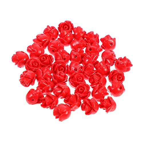 Housoutil 50 Stück Rote Rosen Lose Perlen für Armband Halskette und Ohrringe Diy Schmuckzubehör für Kreative Bastelprojekte Housoutil 50 Stück Rote Rosen Lose Perlen für Armband Halskette und Ohrringe Diy Schmuckzubehör für Kreative Bastelprojekte von Housoutil