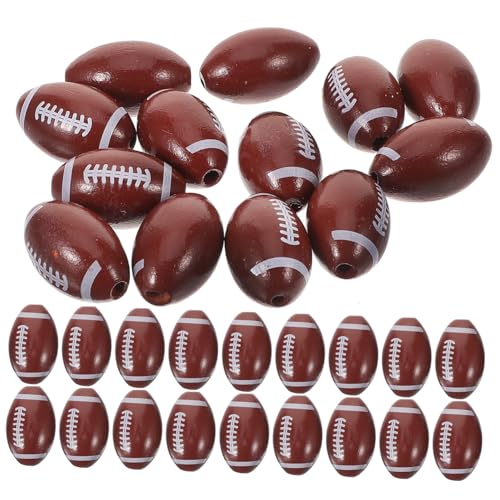 Housoutil 50 Stück Rugby-Holzperlen Fußbälle Sport klein Party Halsketten wohnungsdeko american football klappcreolen Handgemachter Schmuck Lose Armreifperlen Ohrring machen Charme Brown Housoutil 50 Stück Rugby-Holzperlen Fußbälle Sport klein Party Halsketten wohnungsdeko american football klappcreolen Handgemachter Schmuck Lose Armreifperlen Ohrring machen Charme Brown von Housoutil