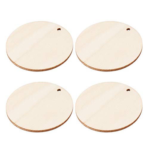 Housoutil 50 Stück Runde Holzscheiben Große Holzstücke mit Loch für Diy Handwerk Scrapbooking und Dekoration und Vielseitig Einsetzbar Housoutil 50 Stück Runde Holzscheiben Große Holzstücke mit Loch für Diy Handwerk Scrapbooking und Dekoration und Vielseitig Einsetzbar von Housoutil
