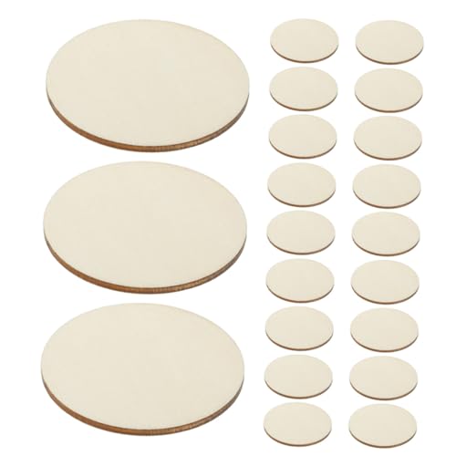 Housoutil 50 Stück Runde Holzscheiben Naturbelassene Holzkreise zum Basteln Blanko Holzplatten für DIY Malerei Dekoration Schmuckanhänger Weihnachtsanhänger und Kreative Holzprojekte Housoutil 50 Stück Runde Holzscheiben Naturbelassene Holzkreise zum Basteln Blanko Holzplatten für DIY Malerei Dekoration Schmuckanhänger Weihnachtsanhänger und Kreative Holzprojekte von Housoutil