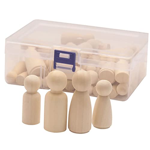 Housoutil 50 Stück Teiliges Kleine Holzpuppen Premium Holz mit Glatter Oberfläche Kunststoffbox zur Staubfreien Aufbewahrung für Diy Malen Basteln und Kreative Dekoration Zuhause Housoutil 50 Stück Teiliges Kleine Holzpuppen Premium Holz mit Glatter Oberfläche Kunststoffbox zur Staubfreien Aufbewahrung für Diy Malen Basteln und Kreative Dekoration Zuhause von Housoutil