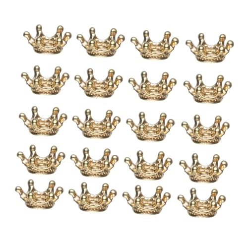 Housoutil 50 Stück Teiliges Metall Große Loch Kronen Charms Vintage Spacer Perlen für Armband Schmuckherstellung DIY Bastelbedarf Elegante Legierung Goldfarben Housoutil 50 Stück Teiliges Metall Große Loch Kronen Charms Vintage Spacer Perlen für Armband Schmuckherstellung DIY Bastelbedarf Elegante Legierung Goldfarben von Housoutil