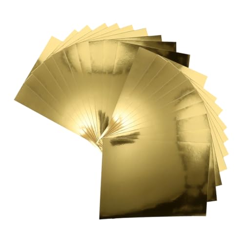Housoutil 50 Stück Teiliges Metallic Spiegel Kartonpapier Gold Glänzend und Flexibel für DIY Basteln Grußkarten Scrapbooking Partydekoration und Kreative Handarbeiten Housoutil 50 Stück Teiliges Metallic Spiegel Kartonpapier Gold Glänzend und Flexibel für DIY Basteln Grußkarten Scrapbooking Partydekoration und Kreative Handarbeiten von Housoutil