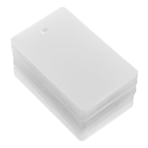 Housoutil 50 Stück Versandschilds Kleidungsschilds Tags Für Kleidung Tag Leere Kleidung Tags Für Die Kennzeichnung Kleidung Für Kleidung Yard Sale Tags Pvc Transparent von Housoutil