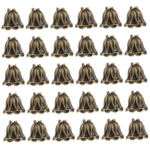Housoutil 50 Stück Vintage Metall Perlenkappen Blütenförmig DIY Spacer Caps für Schmuckherstellung Langlebige Legierung Anti-anlaufen für Armbänder Halsketten Ohrringe Housoutil 50 Stück Vintage Metall Perlenkappen Blütenförmig DIY Spacer Caps für Schmuckherstellung Langlebige Legierung Anti-anlaufen für Armbänder Halsketten Ohrringe von Housoutil