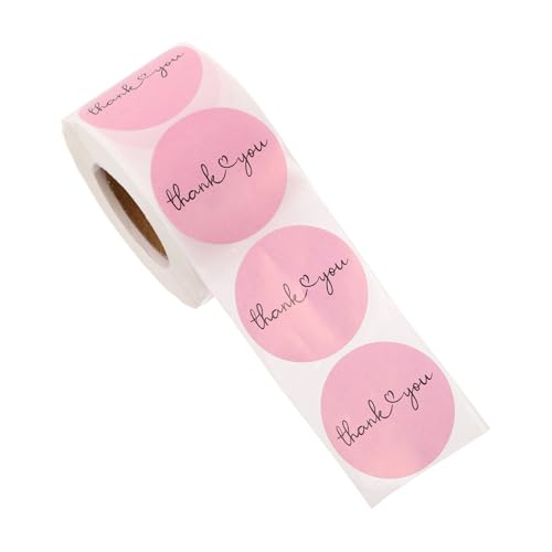 Housoutil 500 Stück Dankeschön Aufkleber Rund Selbstklebend Rosa Dekorative Etiketten Für Geschenkverpackung Versandumschläge Und Boxen Starke Haftung Für Kleine Unternehmen Und Persönliche Housoutil 500 Stück Dankeschön Aufkleber Rund Selbstklebend Rosa Dekorative Etiketten Für Geschenkverpackung Versandumschläge Und Boxen Starke Haftung Für Kleine Unternehmen Und Persönliche von Housoutil