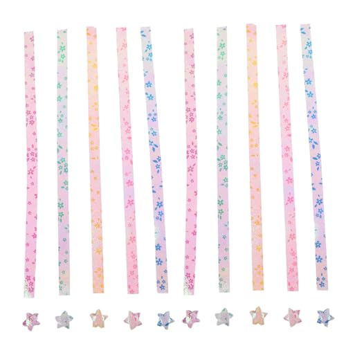 Housoutil 500 Stück Origami Stern Papier mit Goldfolie und Fluoreszierendem Glanz Bunte Faltstreifen für DIY sternförmiges Origami-Papier Bastelset für Partydekorationen und Schulprojekte Housoutil 500 Stück Origami Stern Papier mit Goldfolie und Fluoreszierendem Glanz Bunte Faltstreifen für DIY sternförmiges Origami-Papier Bastelset für Partydekorationen und Schulprojekte von Housoutil
