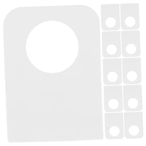 Housoutil 500 Stück Rundes Lochetikett Klebrige Clips Befestigungselemente Aus Kunststoff Index-tabs Anmerkungskit Hängeetiketten Für Den Einzelhandel Kleberaufkleber Anzeige Transparent Pvc von Housoutil