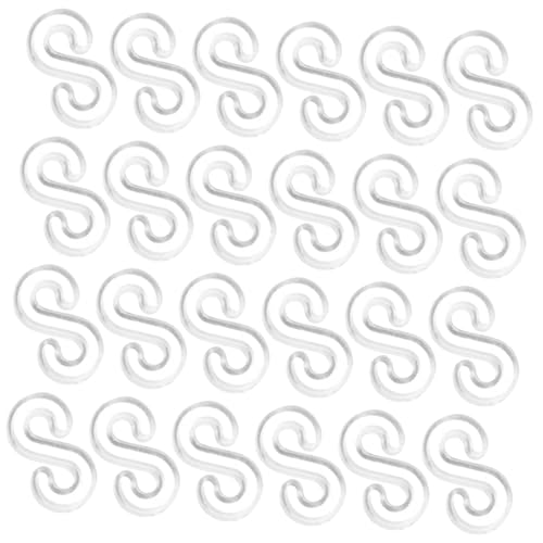 Housoutil 500 Stück S Clips für Loom Bänder Praktische Verschlüsse für Diy Armbänder Transparente Gummiband Clips für Basteln für Erwachsene von Housoutil