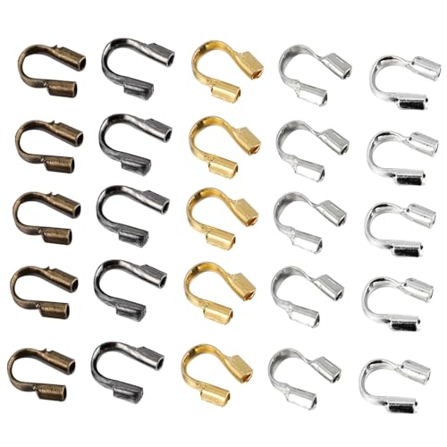 Housoutil 500 Stück Teiliges U Form Endverschluss in Silber Gold Weißgold Gunmetal und Antikbronze Vielseitige Schmuckverbinder für DIY Halsketten und Armbänder Hautfreundlich Praktische Housoutil 500 Stück Teiliges U Form Endverschluss in Silber Gold Weißgold Gunmetal und Antikbronze Vielseitige Schmuckverbinder für DIY Halsketten und Armbänder Hautfreundlich Praktische von Housoutil
