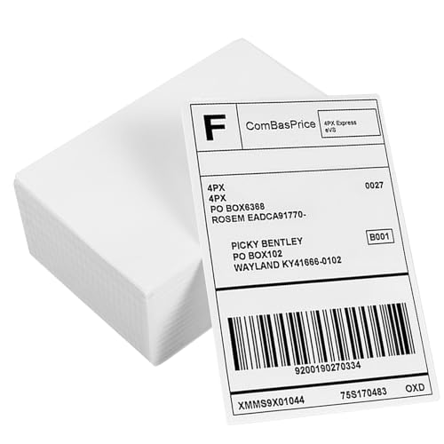 Housoutil 500 Stück Thermodirekttransferetiketten 4x6 Thermoetiketten Etiketten Für Thermodrucker Klebrig Thermisches Etikett Schote Glänzend Direkte Thermische Versandetiketten Papier von Housoutil