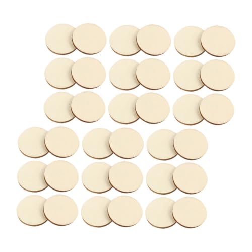 Housoutil 50Stücke Unfertige Runde Holzscheiben DIY Holzchips für Bastelprojekte Naturholz für Wandverzierungen Hochzeiten und Handarbeit Housoutil 50Stücke Unfertige Runde Holzscheiben DIY Holzchips für Bastelprojekte Naturholz für Wandverzierungen Hochzeiten und Handarbeit von Housoutil