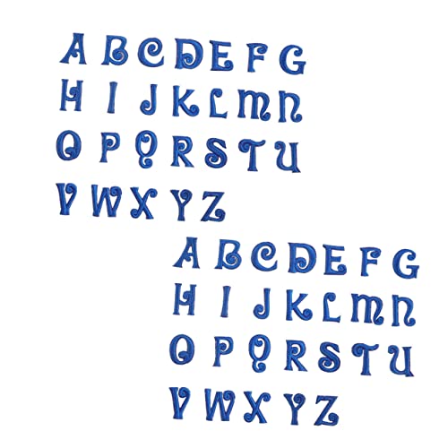 Housoutil 52Stücke Alphabet Stickerei Patches Bügelbare Applikationen für Kleidung Schuhe und Hüte Gestickte für DIY Projekte und Bastelideen von Housoutil