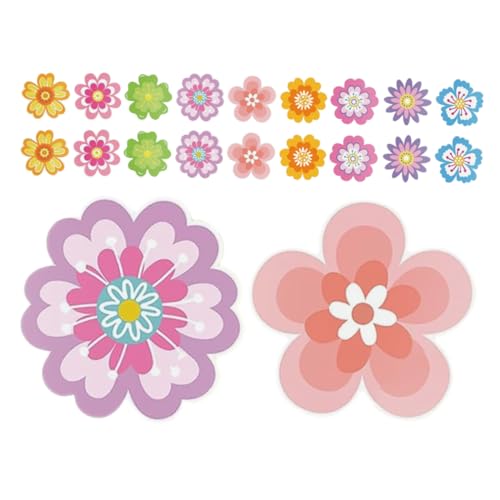 Housoutil 54 Stück Blume Doppelseitiger Karton Blumendekorationen Aus Papier Valentinstag Klassenzimmer -dekorationsplakat Blumen Bulletin Board Dekoration Wanddekoration Papierstau von Housoutil